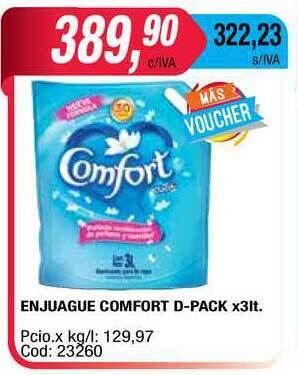 Maxiconsumo Enjuague Comfort D-pack x 3lt oferta
