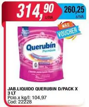 Maxiconsumo Jab. Liquido Querubin D-pack x 3lt oferta