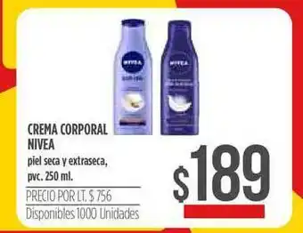 Supermercados Vea Nivea Crema Corporal oferta