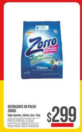 Supermercados Vea Zorro Detergente En Polvo oferta