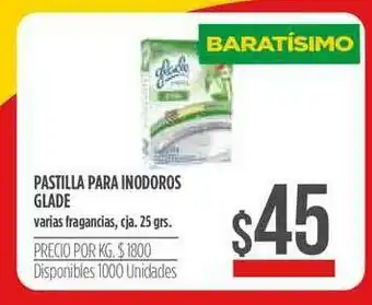 Supermercados Vea Pastilla Para Inodoros Glade oferta