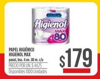 Supermercados Vea Papel Higiénico Higienol Max oferta