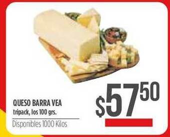 Supermercados Vea Queso Barra Vea 100grs oferta