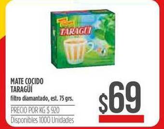 Supermercados Vea Mate Cocido Taraguí oferta