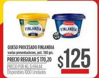 Supermercados Vea Queso Procesado Finlandia 180grs oferta