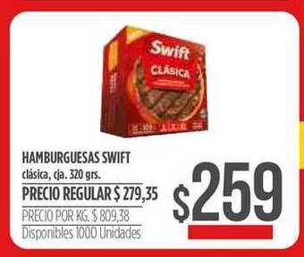 Supermercados Vea Hamburguesas Swift oferta