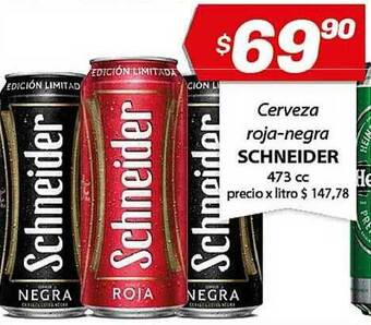 Almacor Schneider Cerveza Roja-Negra 473cc oferta