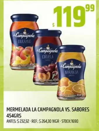 Supermercados Todo La Campagnola Mermelada Vs. Sabores 454grs oferta