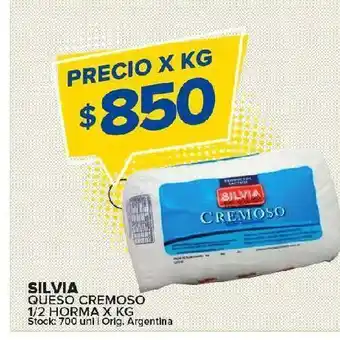 Carrefour Maxi Queso cremoso silvia x kg oferta