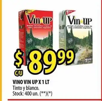 Punto Mayorista Vino vin up x 1 lt tinto y blanco. oferta