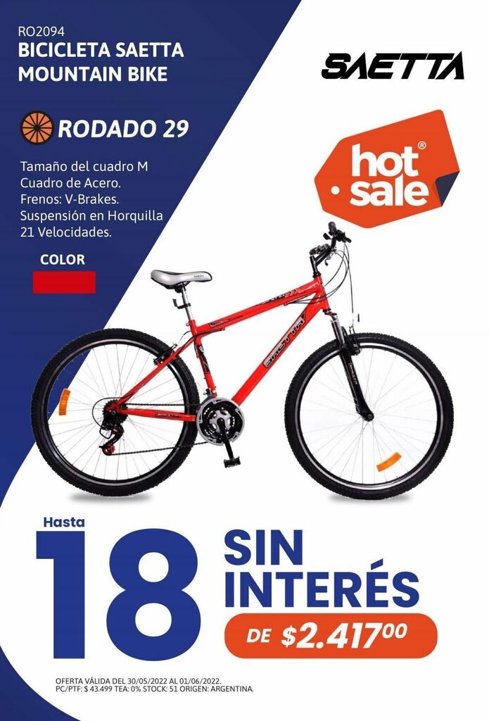 Cetrogar bicicletas rodado discount 29