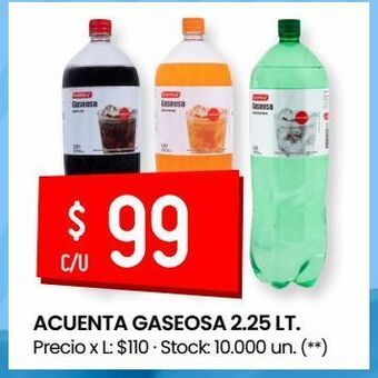 Walmart Gaseosas acuenta 2.25l oferta