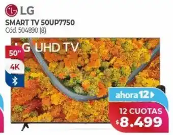 Naldo Lombardi Smart tv lg 50" 4k x 12 cuotas oferta