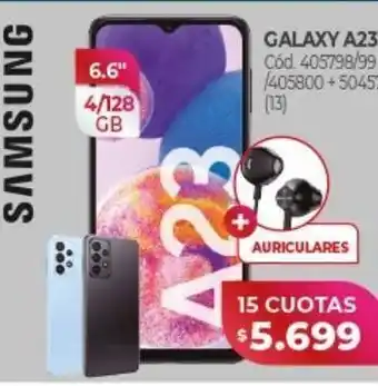 Naldo Lombardi Celular samsung galaxy a23 x 15 cuotas oferta