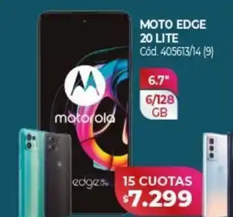 Naldo Lombardi Celular moto edge 20 lite x 15 cuotas oferta