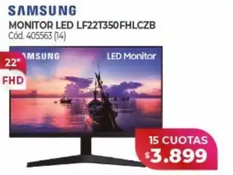 Naldo Lombardi Monitor led samsung x 15 cuotas oferta