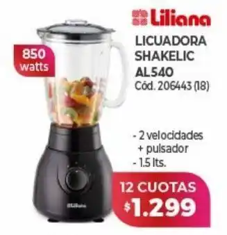 Naldo Lombardi Licuadora liliana x 12 cuotas oferta