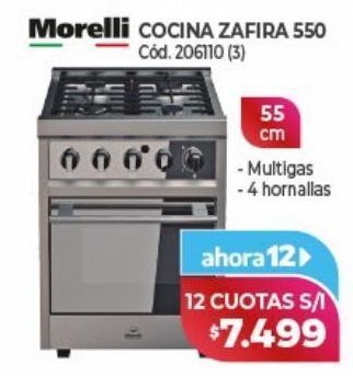 Naldo Lombardi Cocinas morelli x 12 cuotas oferta