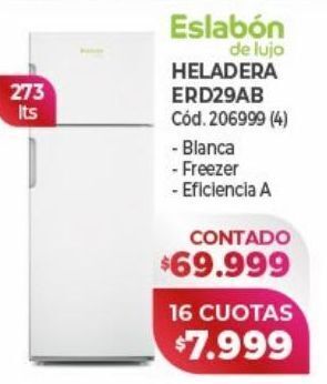 Naldo Lombardi Heladeras eslabon de lujo oferta