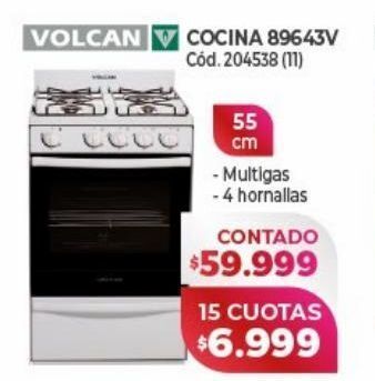 Naldo Lombardi Cocinas volcan oferta