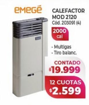 Naldo Lombardi Calefactor emege oferta
