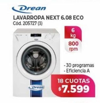 Naldo Lombardi Lavarropas drean x 18 cuotas oferta
