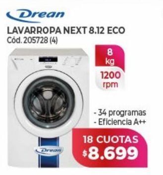 Naldo Lombardi Lavarropas drean x 18 cuotas oferta
