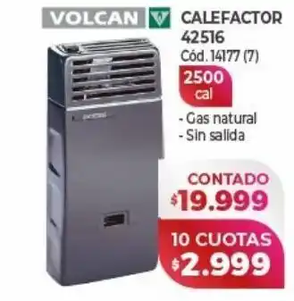 Naldo Lombardi Calefactor volcan oferta