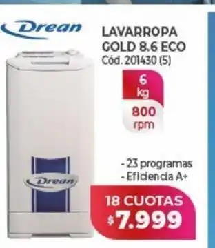 Naldo Lombardi Lavarropas drean x 18 cuotas oferta