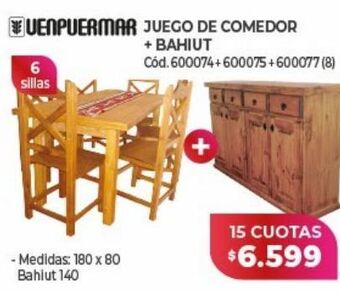 Naldo Lombardi Juego de comedor x 15 cuotas oferta