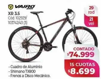 Naldo Lombardi Bicicleta vairo 29 rod oferta