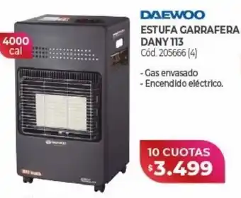 Naldo Lombardi Estufa daewoo x 10 cuotas oferta