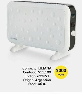 Coppel Convector liliana oferta
