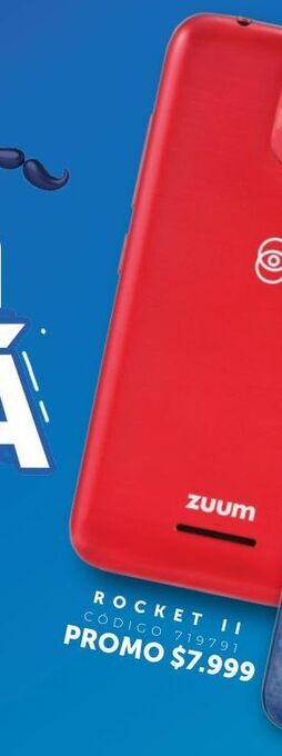 Coppel Celular zuum rocket ii rojo 512mb 8gb 3g oferta
