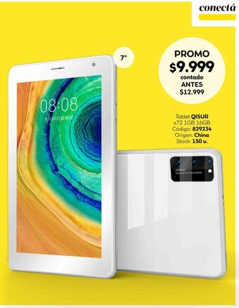 Coppel Tablet qisur x72 7" 1gb 16gb oferta