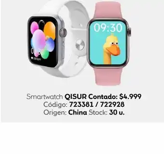 Coppel Smartwatch qisur x2 blanco oferta
