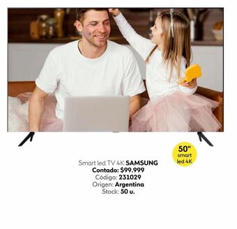 Coppel Smart led tv 4k 50" samsung oferta