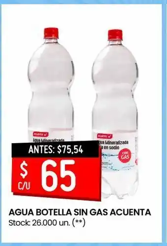 Changomas Agua botella sin gas acuenta oferta