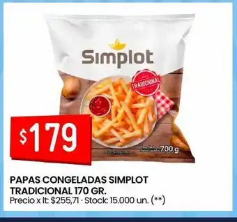 Changomas Papas congeladas simplot x 170g oferta
