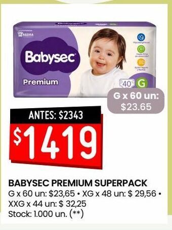 Changomas Pañales babysec oferta