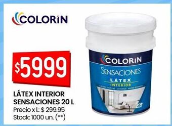 Changomas Látex interior colorín 20l oferta