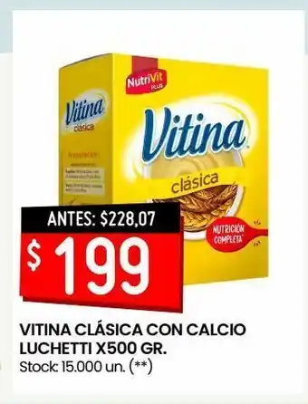 Changomas Vitina clásica con calcio lucchetti x 500g oferta