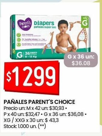 Changomas Pañales parent´s oferta