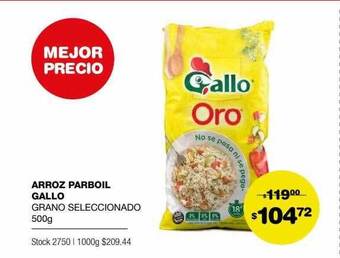 Atomo Conviene Arroz Parboil Gallo oferta