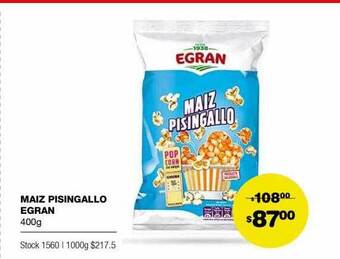 Atomo Conviene Maiz Pisingallo Egran oferta