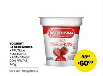 Atomo Conviene Yoghurt La Serenisima oferta
