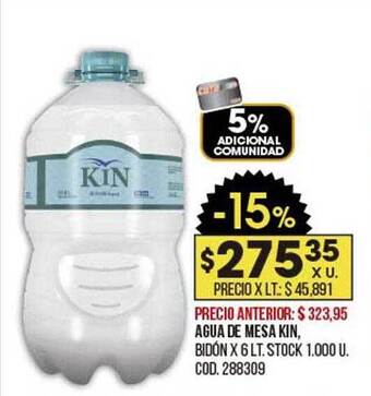 Coto Agua De Mesa Kin oferta