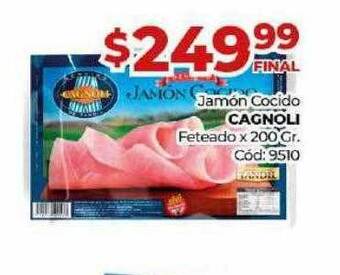 Diarco Jamón Cocido Cagnoli Feteado oferta