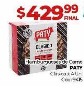 Diarco Hamburguesas De Carne Paty oferta