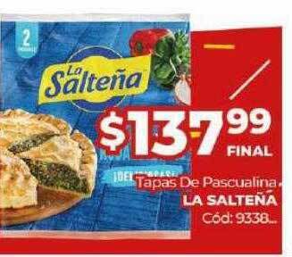 Diarco Tapas De Pascualina La Salteña oferta